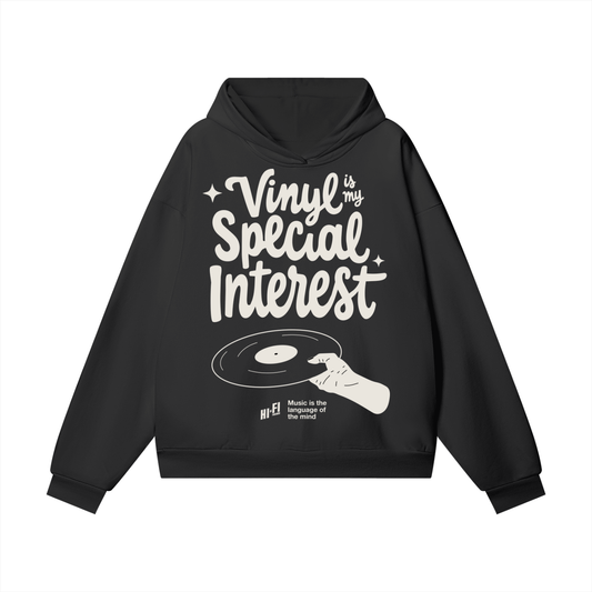 Vinyl is My Special Interest Heavyweight Hoodie