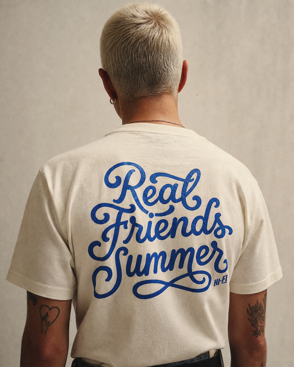 Real Friends Summer Boxy Tee — Ivory