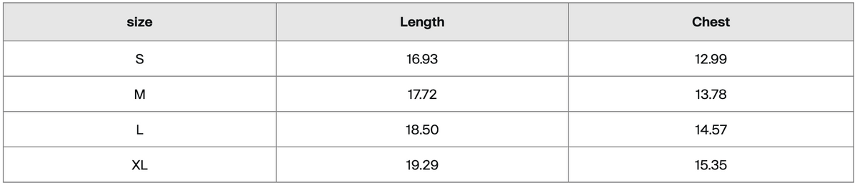 Size Guide