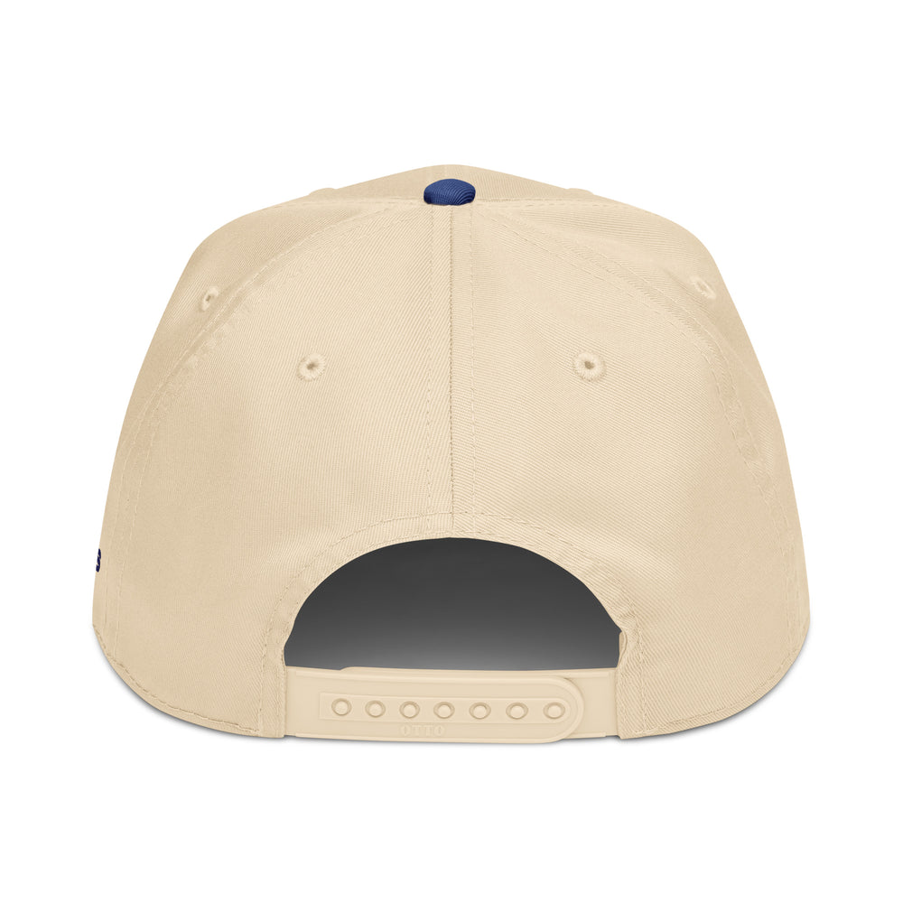 Autism Dad Summer design embroidered on a high-profile, sensory-friendly snapback hat.