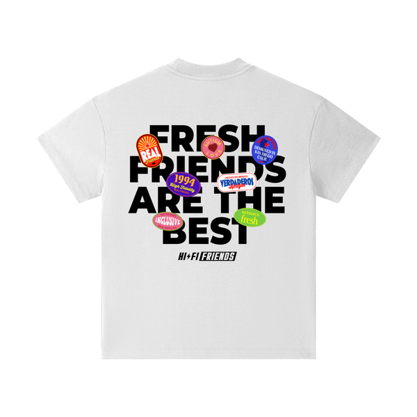 Fresh Friends are The Best Friends design on a youth tee.