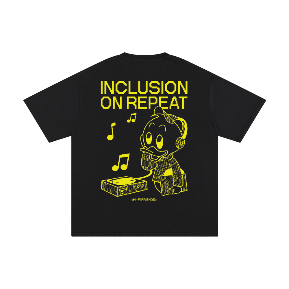 Inclusion On Repeat (Huey) Essential Tee