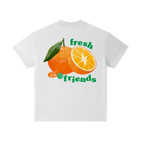 Fresh Friends design on a youth tee.