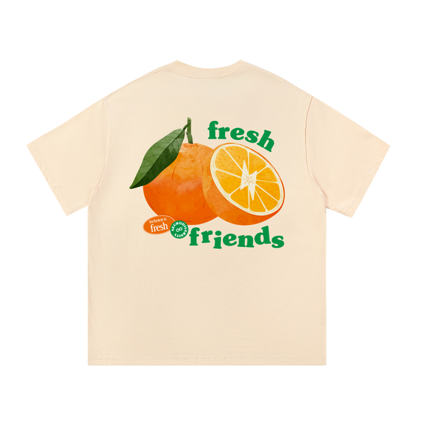 Fresh Friends design on a unisex tee.