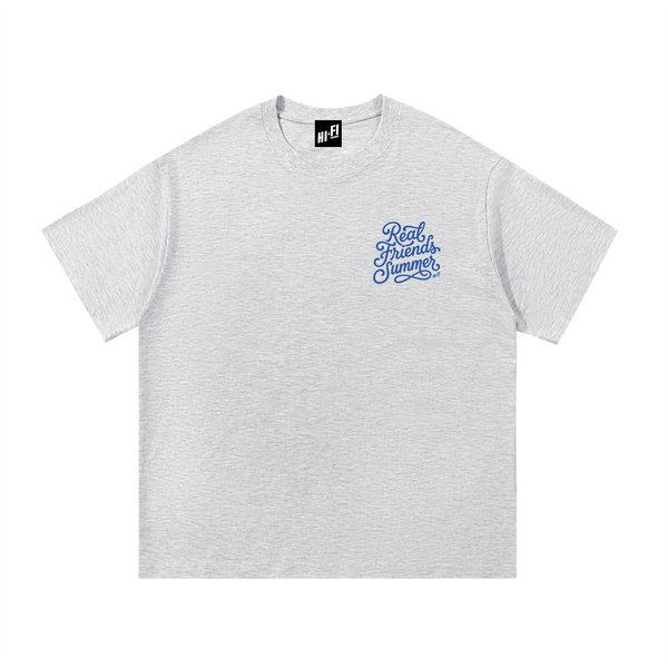 Real Friends Summer Tee — White Gray