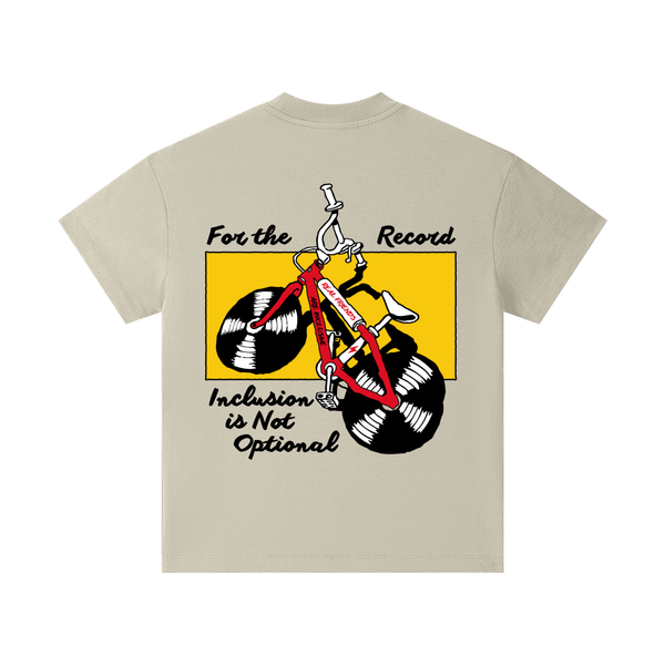 For The Record Youth Tee — Sand Color