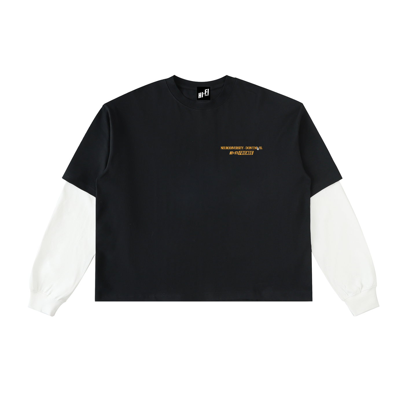 Not Like Us Layered Long Sleeve Tee