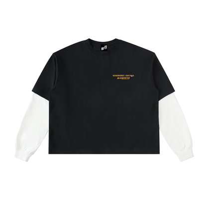 Not Like Us Layered Long Sleeve Tee
