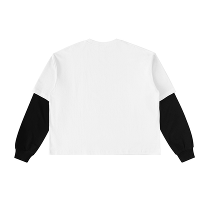 Hi-Fi Mamas: Racing Layered Long Sleeve Tee