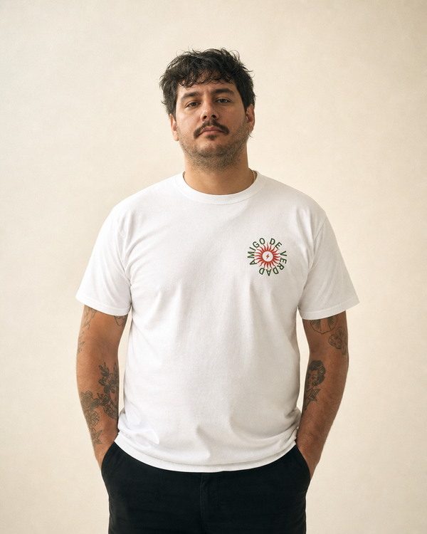 Amigo De Verdad Tee — White