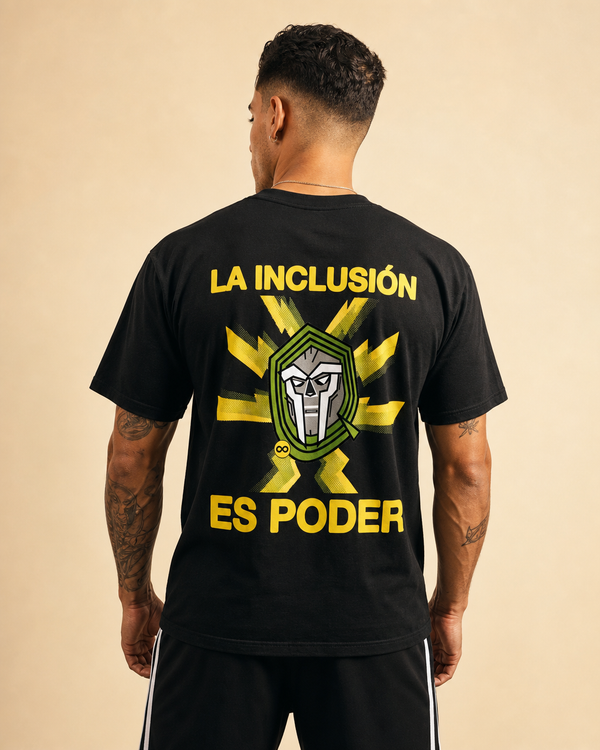 La Inclusión Es Poder design on a unisex tee.