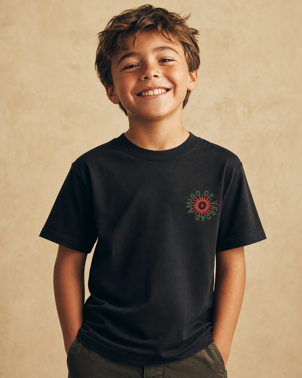 Amigo De Verdad Youth Tee — Black