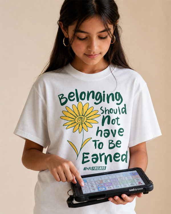Belonging Should Not Have To Be Earned Youth Tee — White