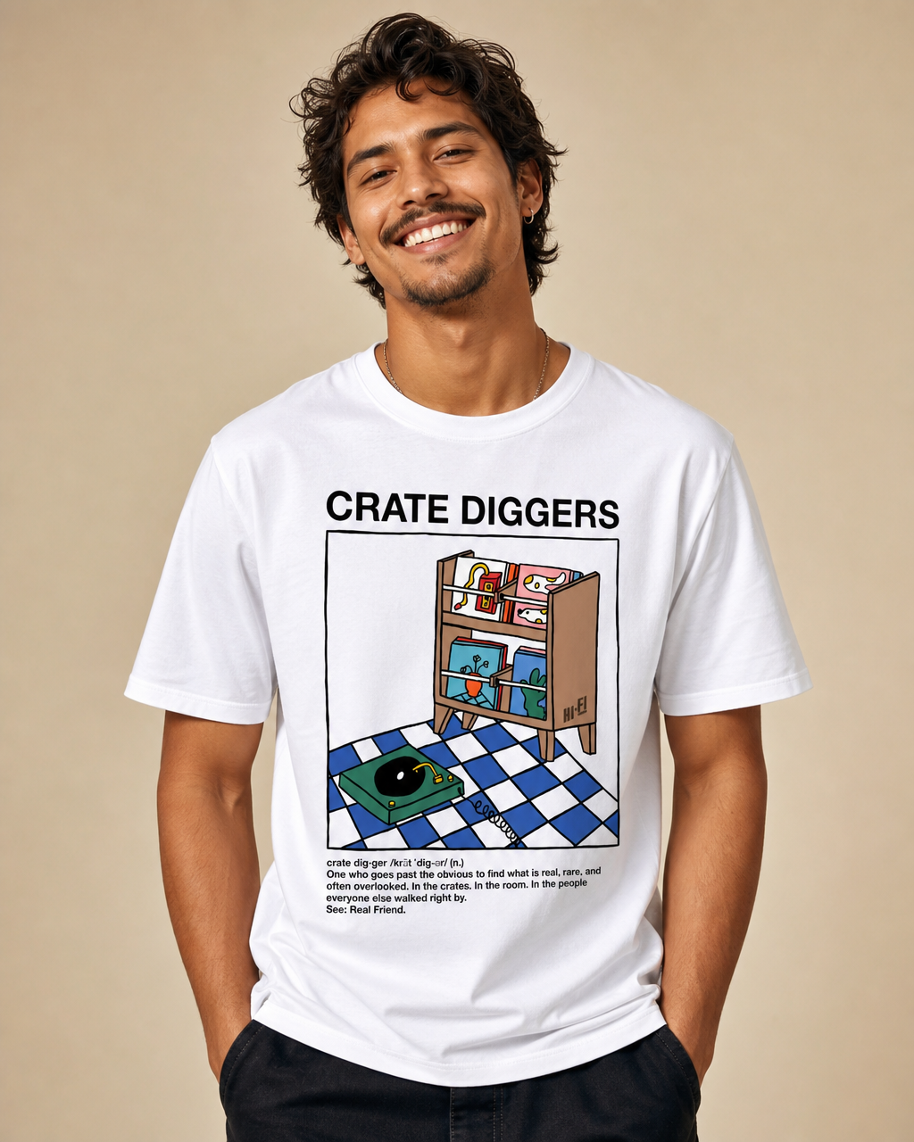 Crate Diggers Tee — White