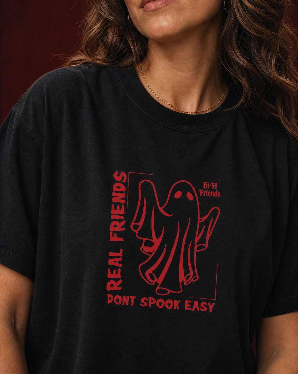 Real Friends Don't Spook Easy Essential Tee