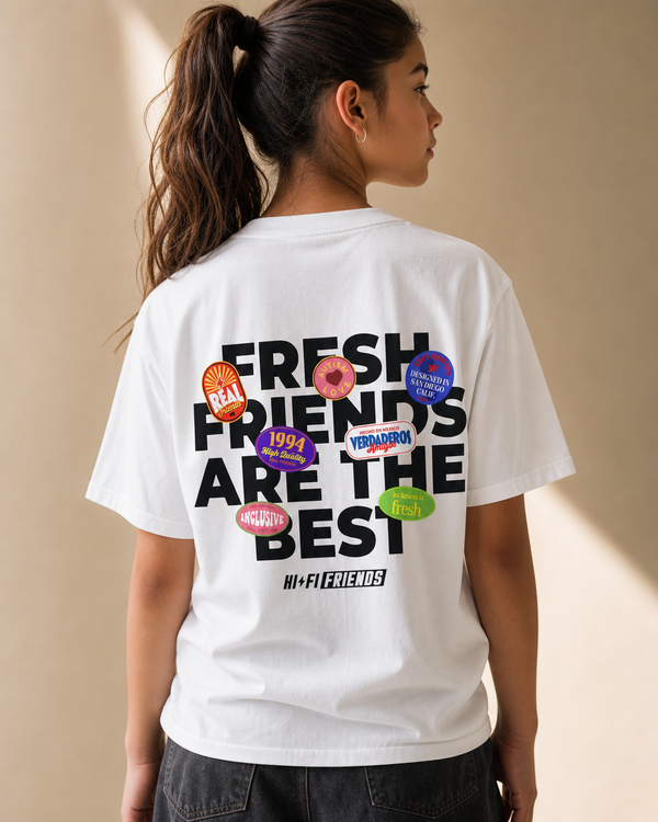 Fresh Friends are The Best Friends design on a youth tee.