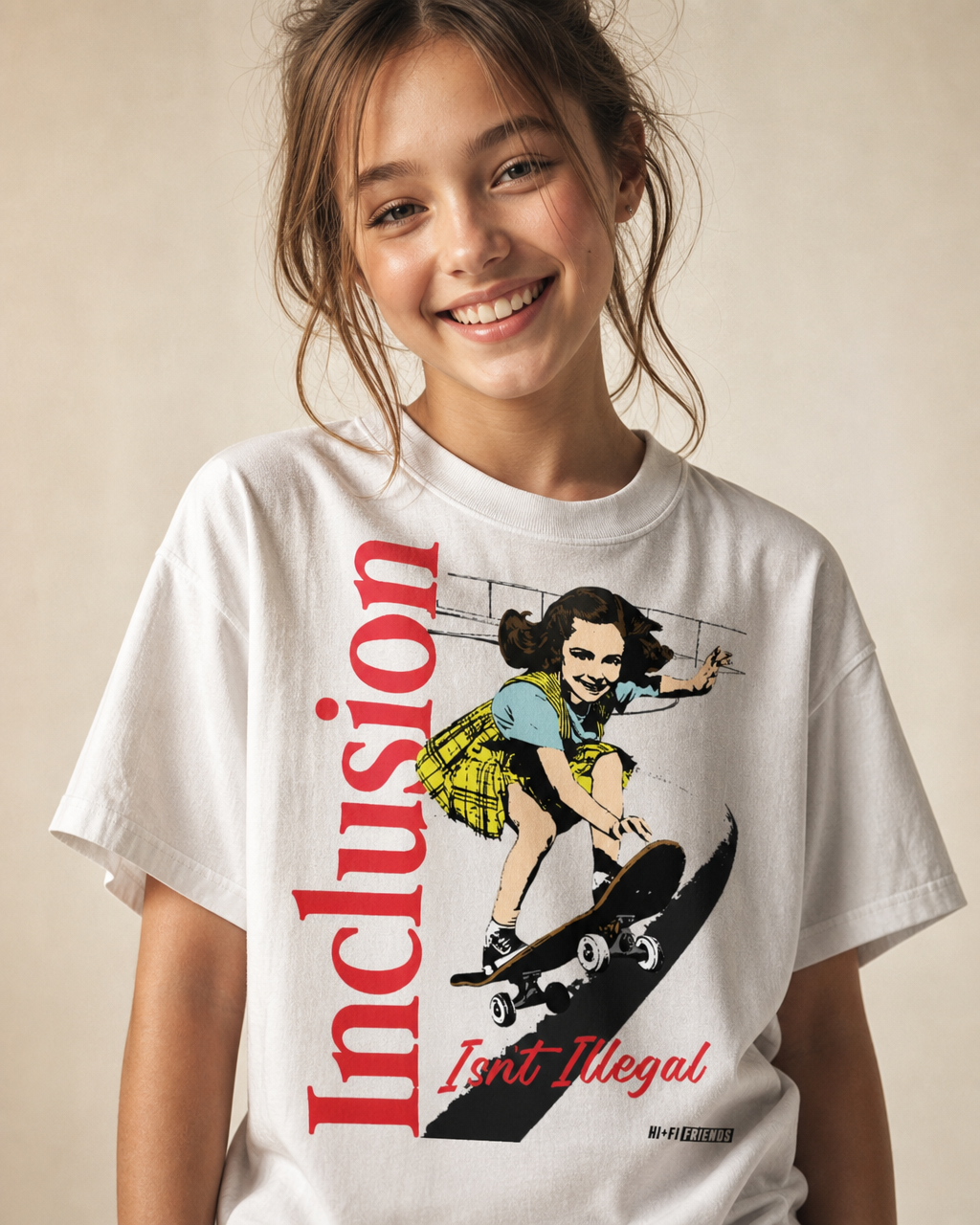 Inclusion Isn't Illegal design on a youth tee.