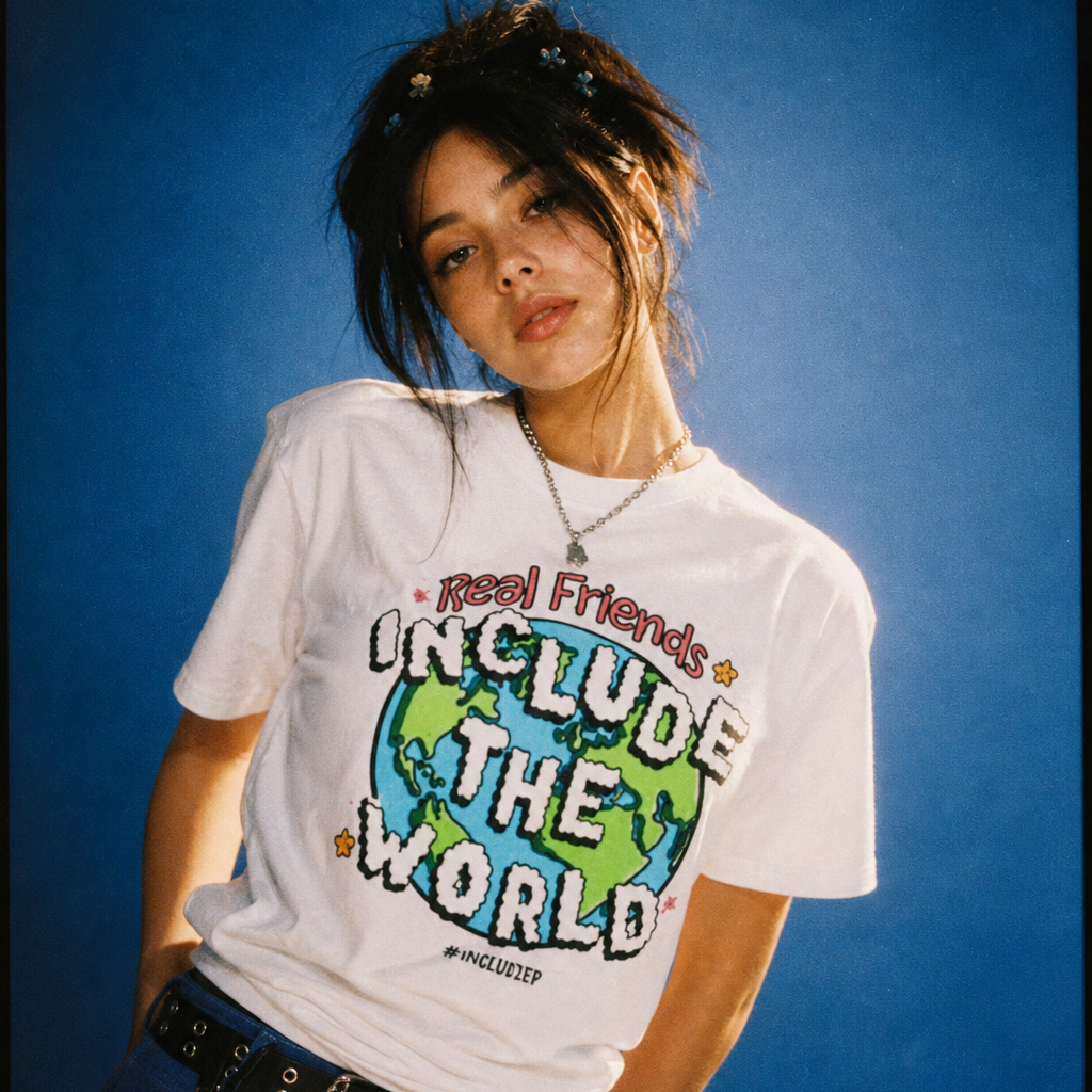 Real Friends Include The World Tee