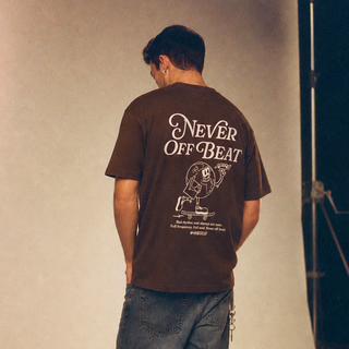Never Off Beat Adult Unisex Heavyweight Streetwear Graphic Tee