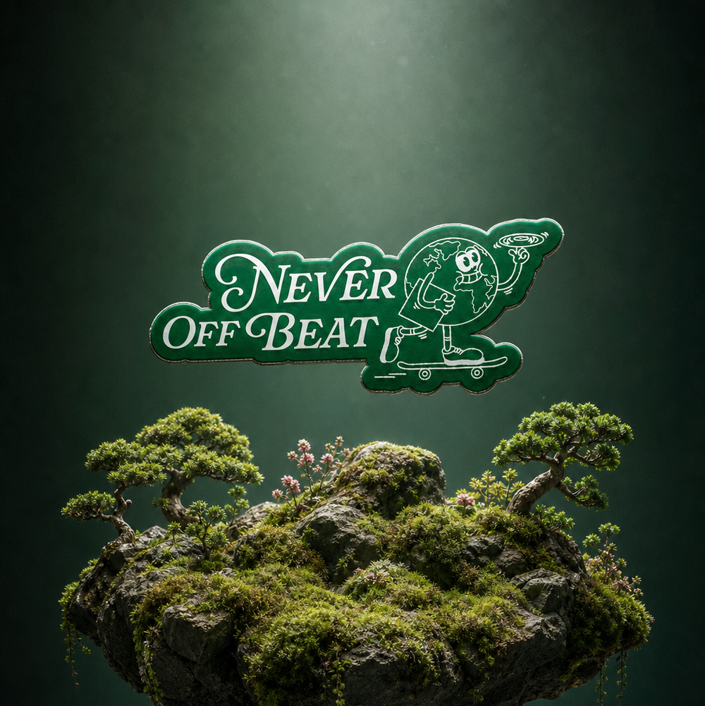 Never Off Beat Sticker