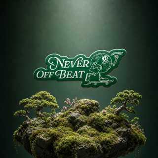 Never Off Beat Sticker