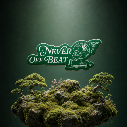 Never Off Beat Sticker