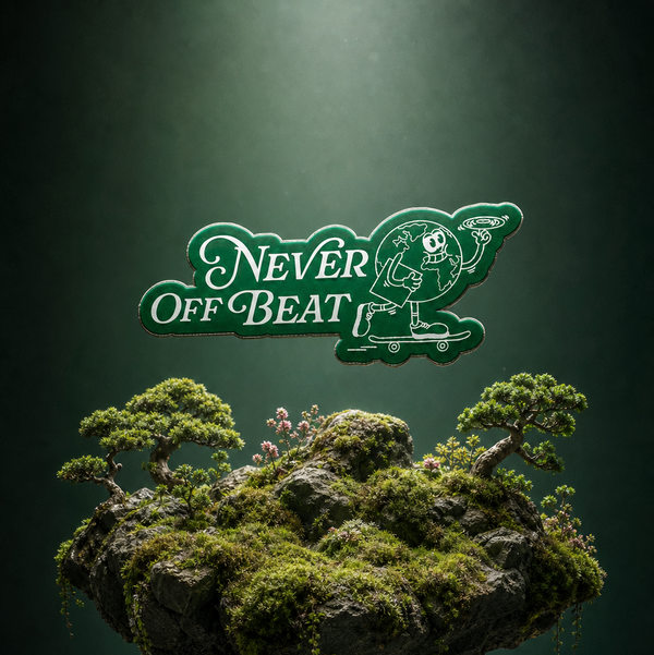 Never Off Beat Sticker