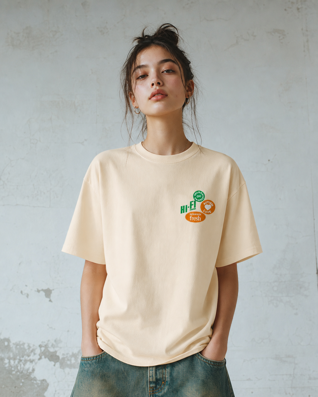 Fresh Friends design on a unisex tee.