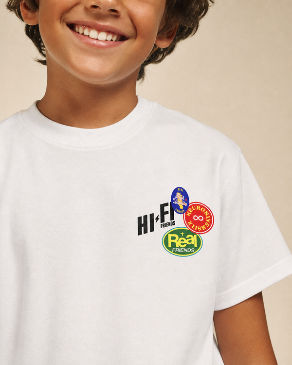 Fresh Friends are The Best Friends design on a youth tee.