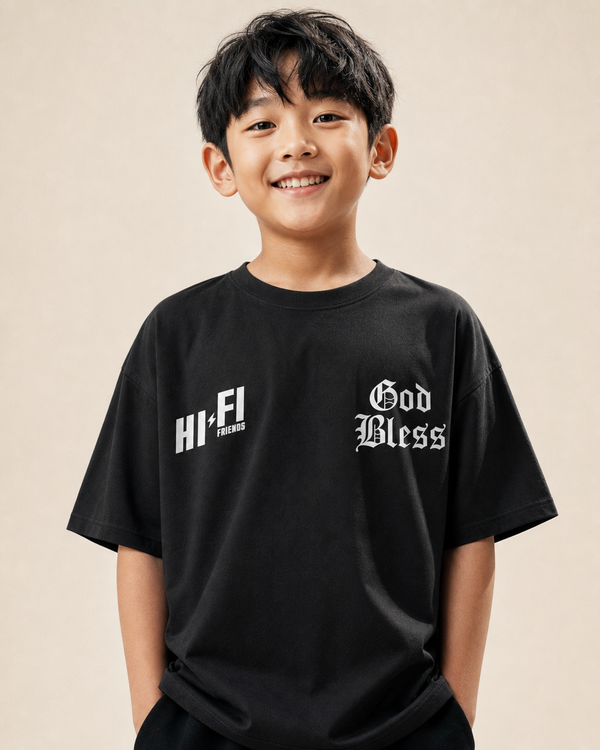 God Bless The Autism Community design on a youth tee.