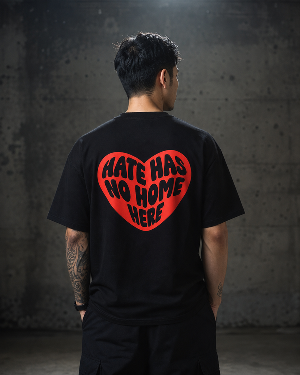 Hate Has No Home Here Tee — Black
