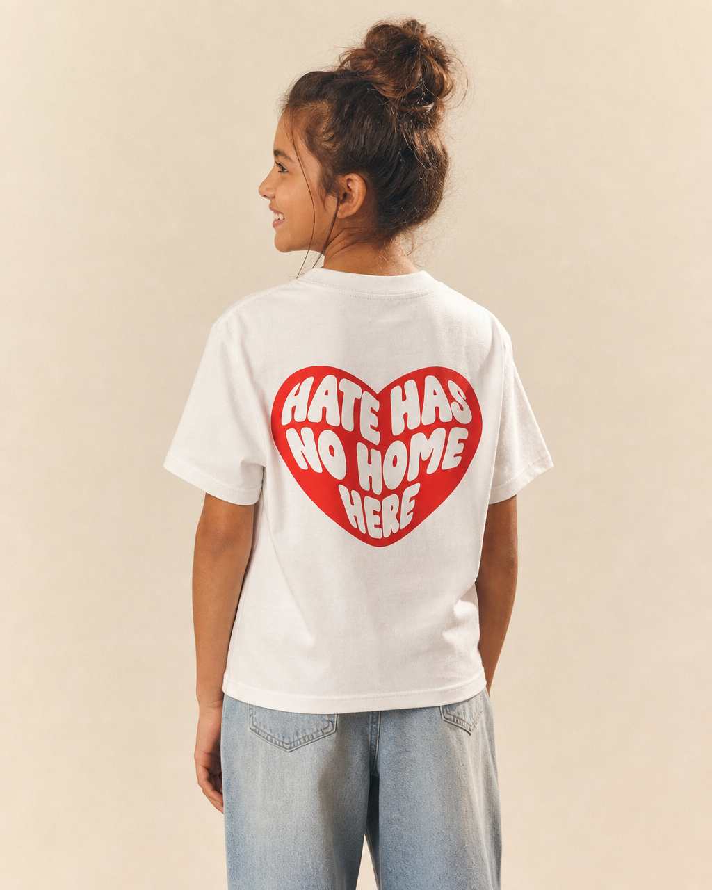 Hate Has No Home Here Youth Tee — White