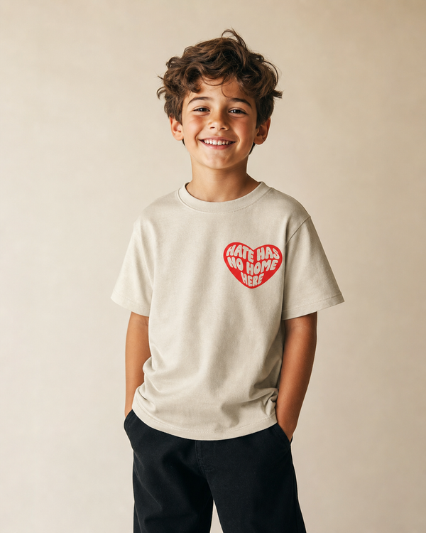 Hate Has No Home Here Youth Tee — Sand Color