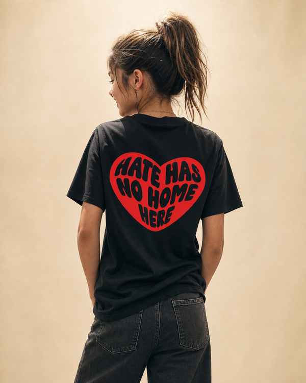 Hate Has No Home Here Youth Tee — Black
