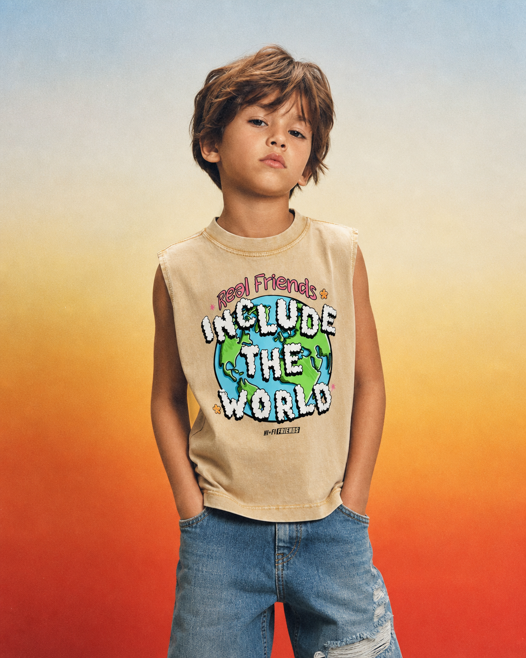 Real Friends Include The World Youth Tank Top