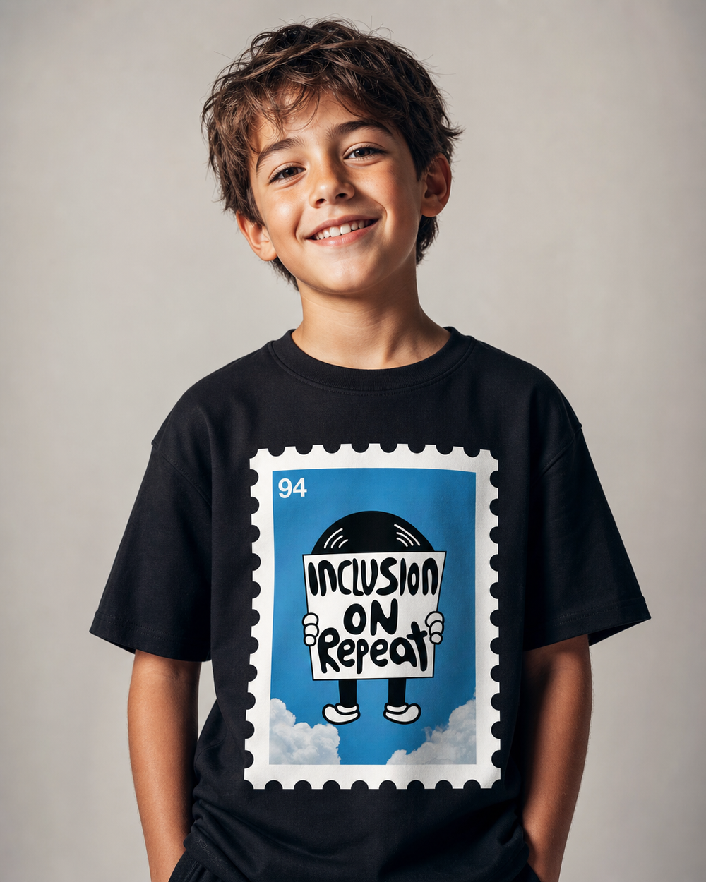 Inclusion On Repeat (Stamp) Youth Tee