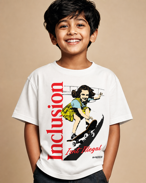Inclusion Isn't Illegal design on a youth tee.