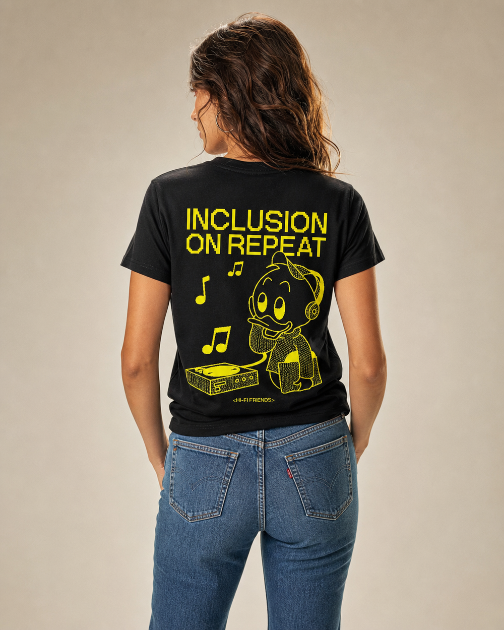 Inclusion On Repeat (Huey) Women's Essential Tee