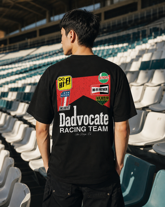 Hi-Fi Fathers: Dadvocate Racing Tee