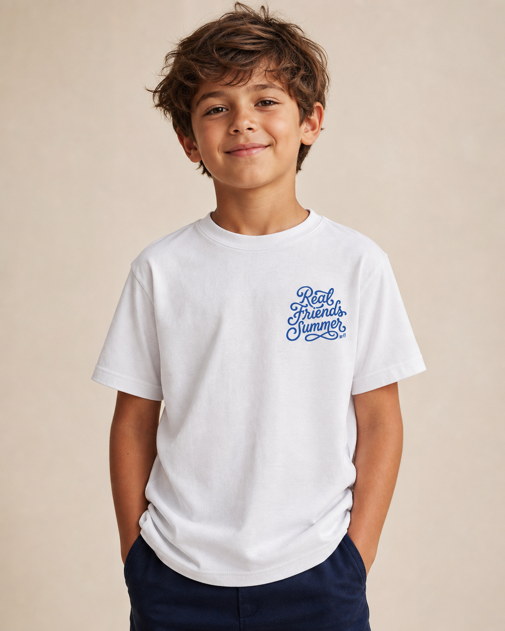 Real Friends Summer Youth Tee — White