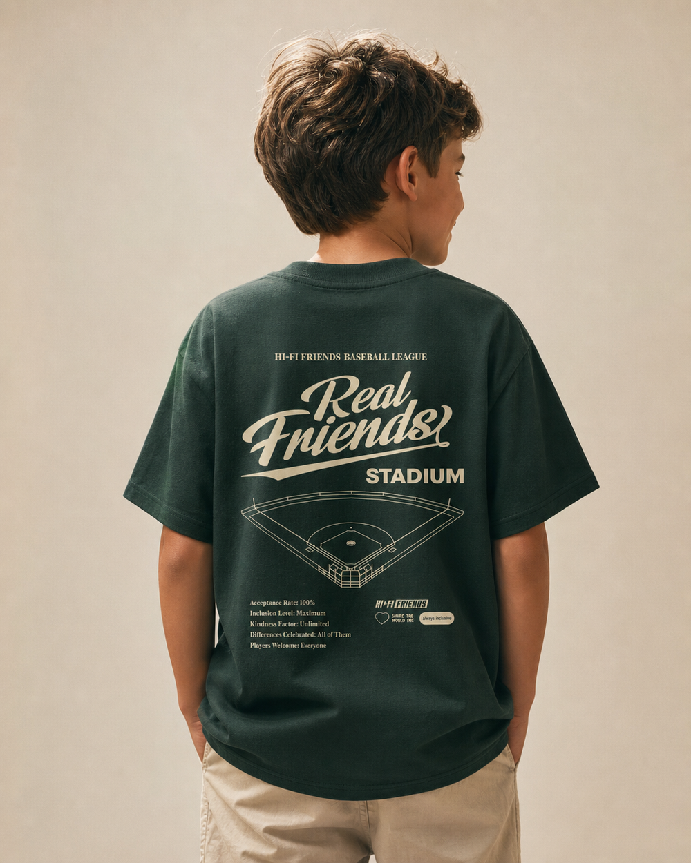 Real Friends Stadium Youth — Blackish Green