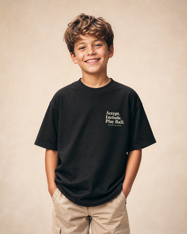 Real Friends Stadium design on a youth tee.