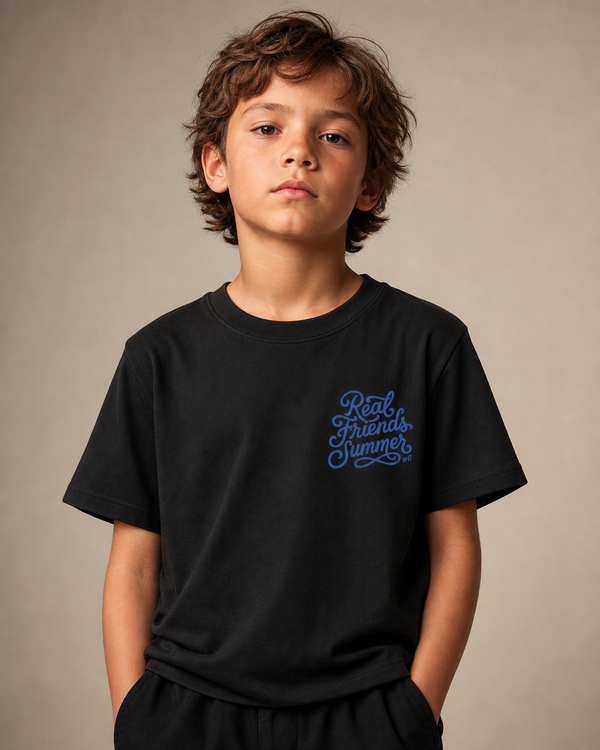 Real Friends Summer Youth Tee — Black