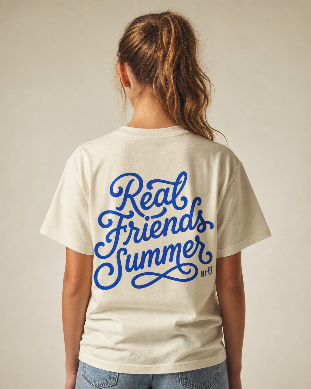 Real Friends Summer Youth Tee — Milk Tea