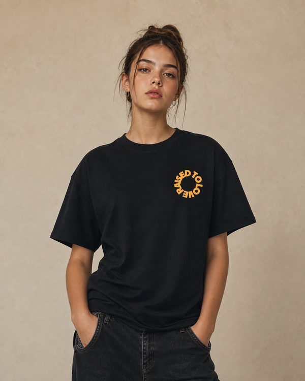 Raised To Love design on a youth tee.
