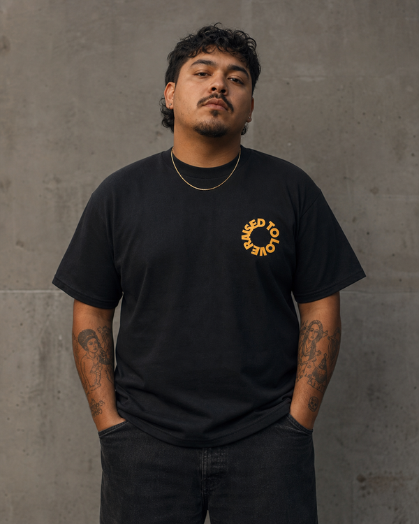 Raised To Love design on a unisex tee.