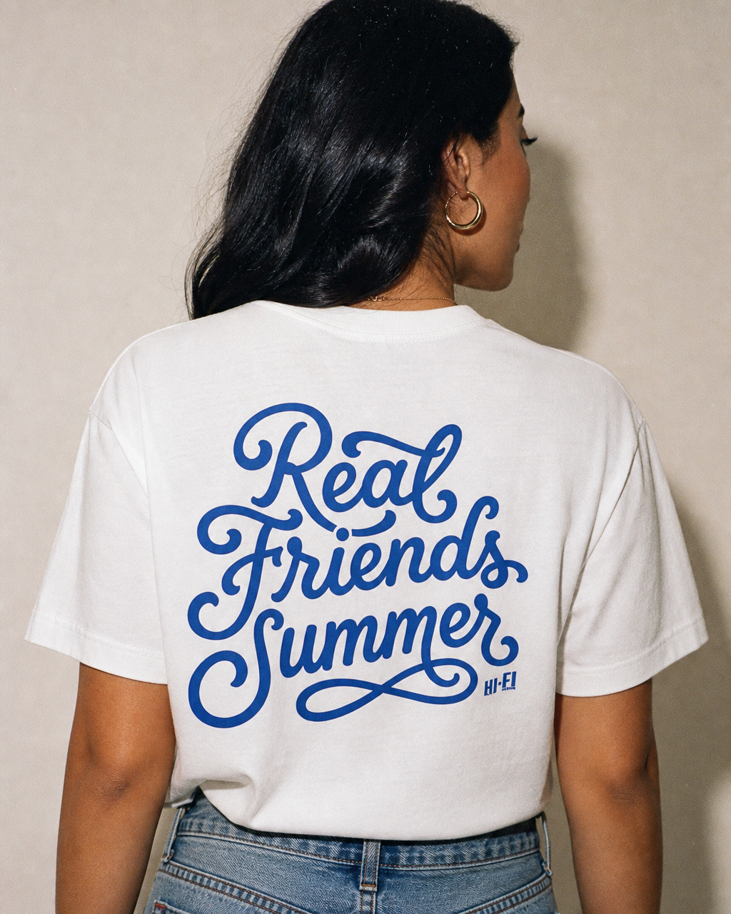 Real Friends Summer Boxy Tee — White