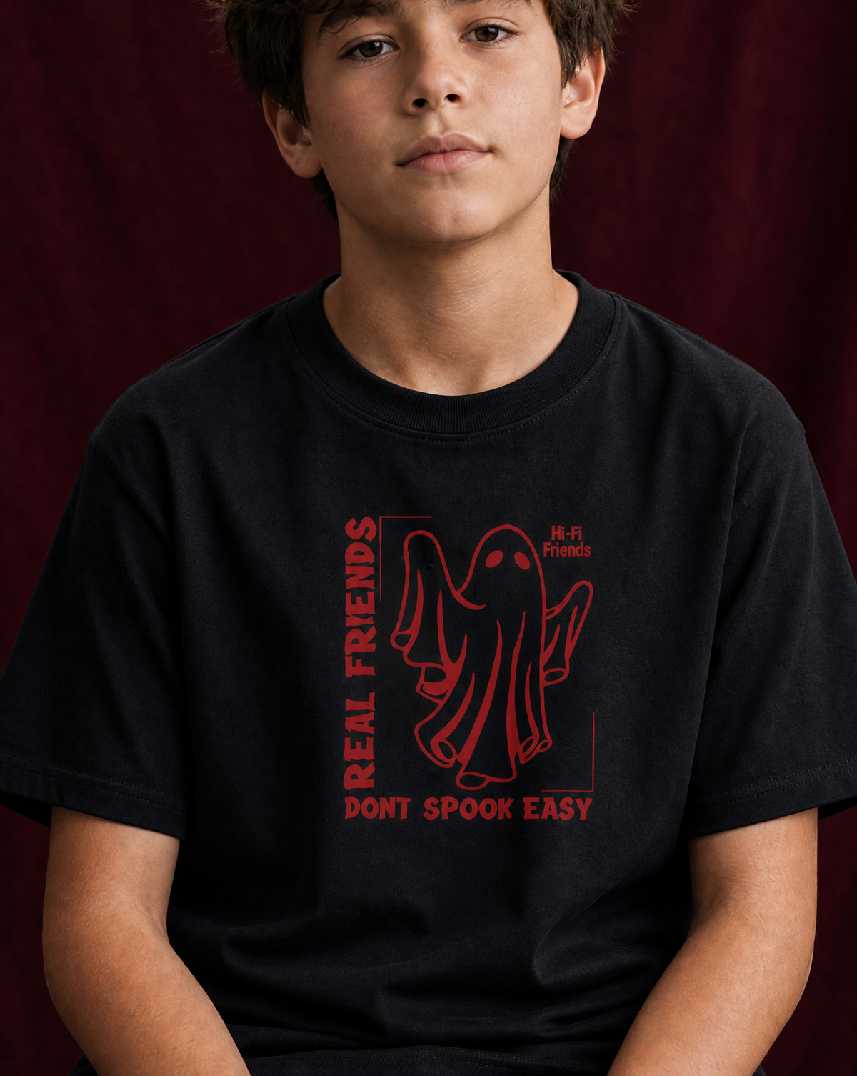Real Friends Don't Spook Easy Youth Tee