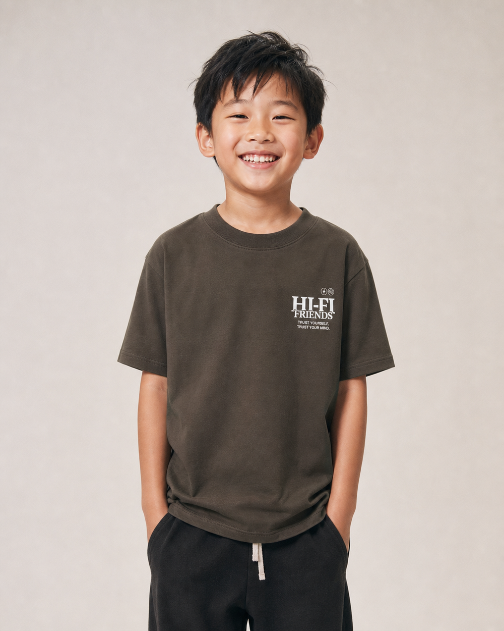 Trust Your Mind Youth Tee — Brown