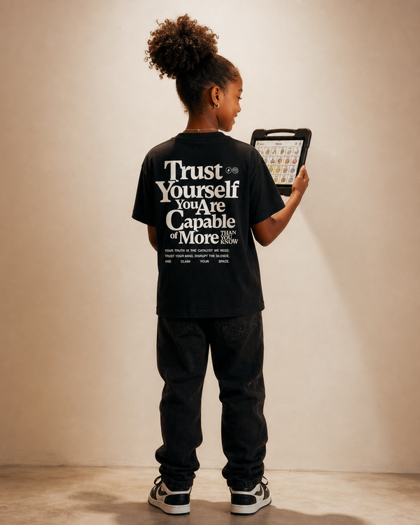 Trust Your Mind Youth Tee — Black